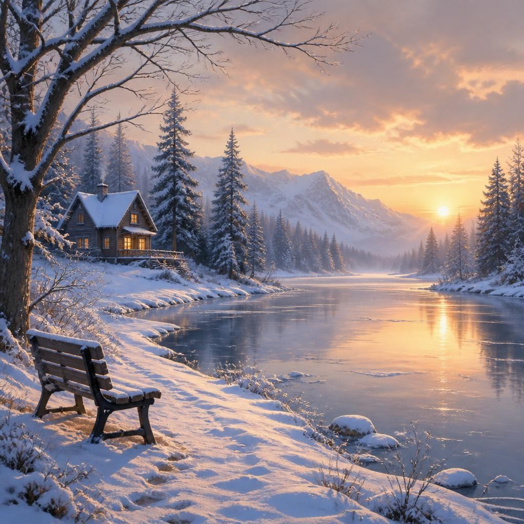 Illustration for the English word “january”