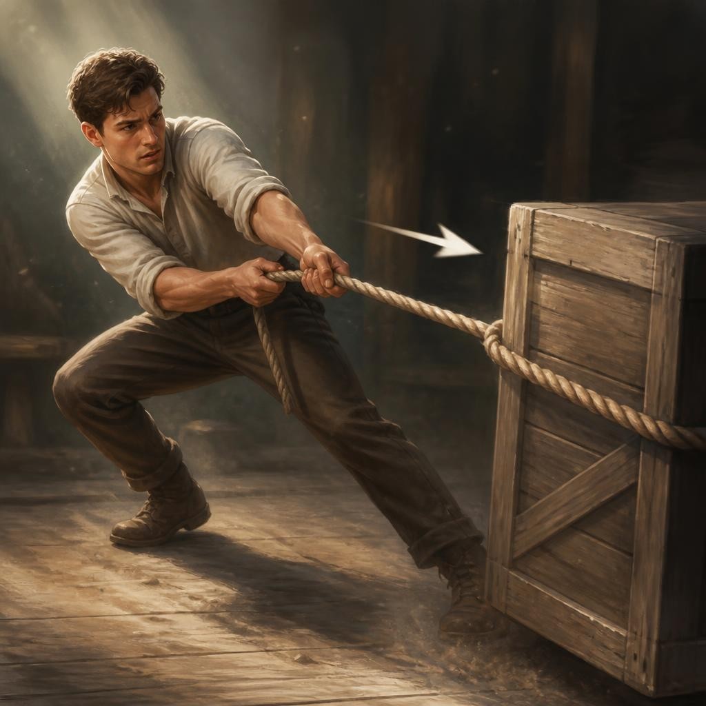 Illustration for the English word “jerk”