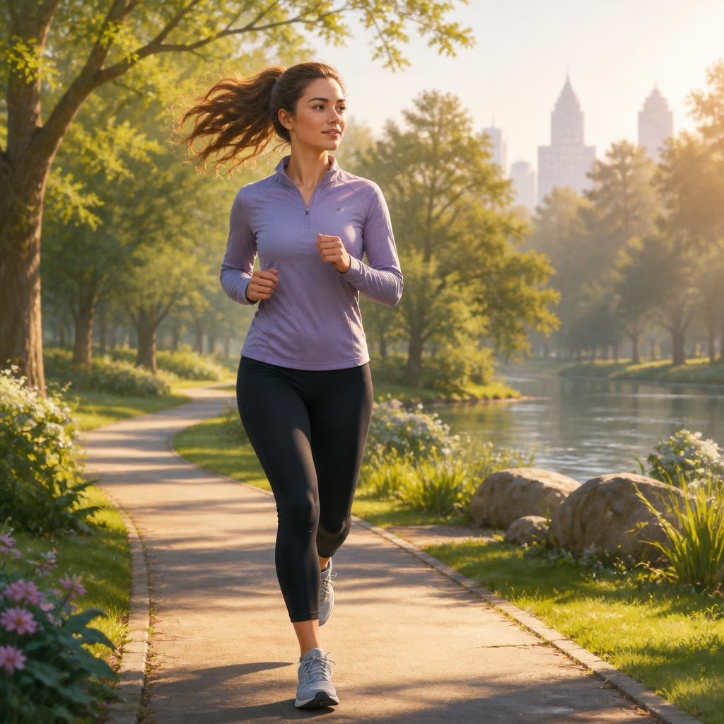 Illustration for the English word “jog”