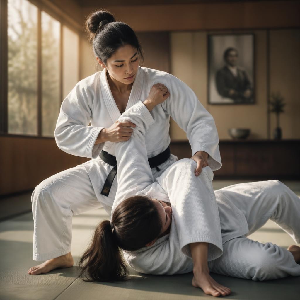 Illustration for the English word “judo”