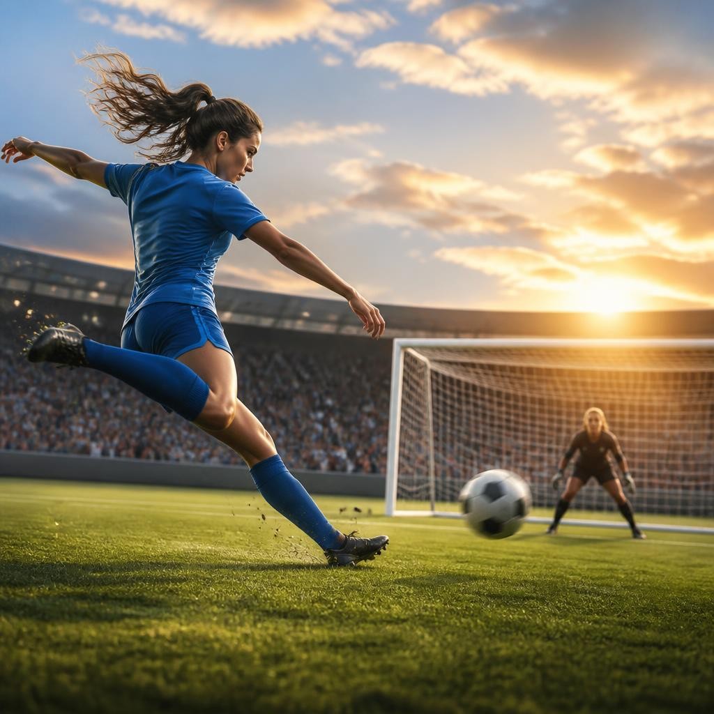 Illustration for the English word “kick”