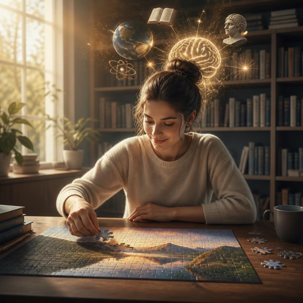 Illustration for the English word “knowledge”