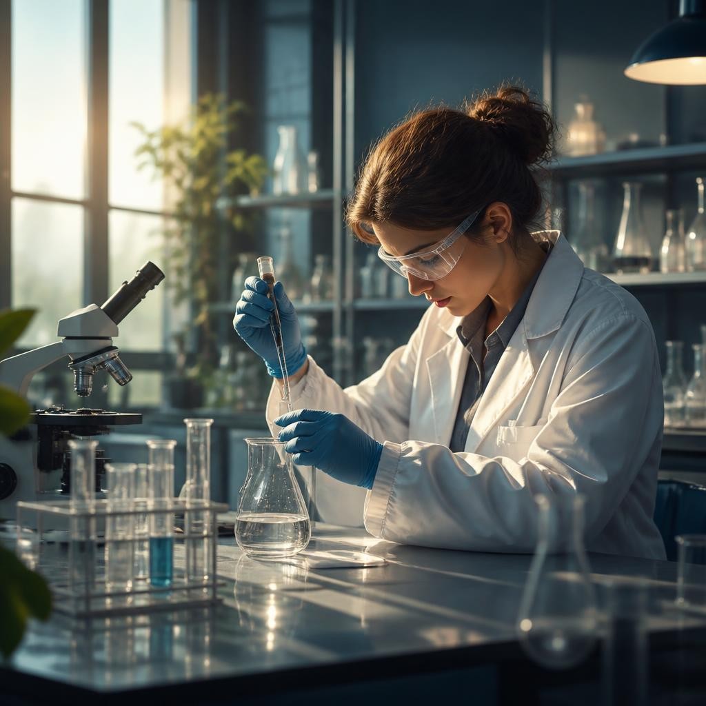 Illustration for the English word “lab”