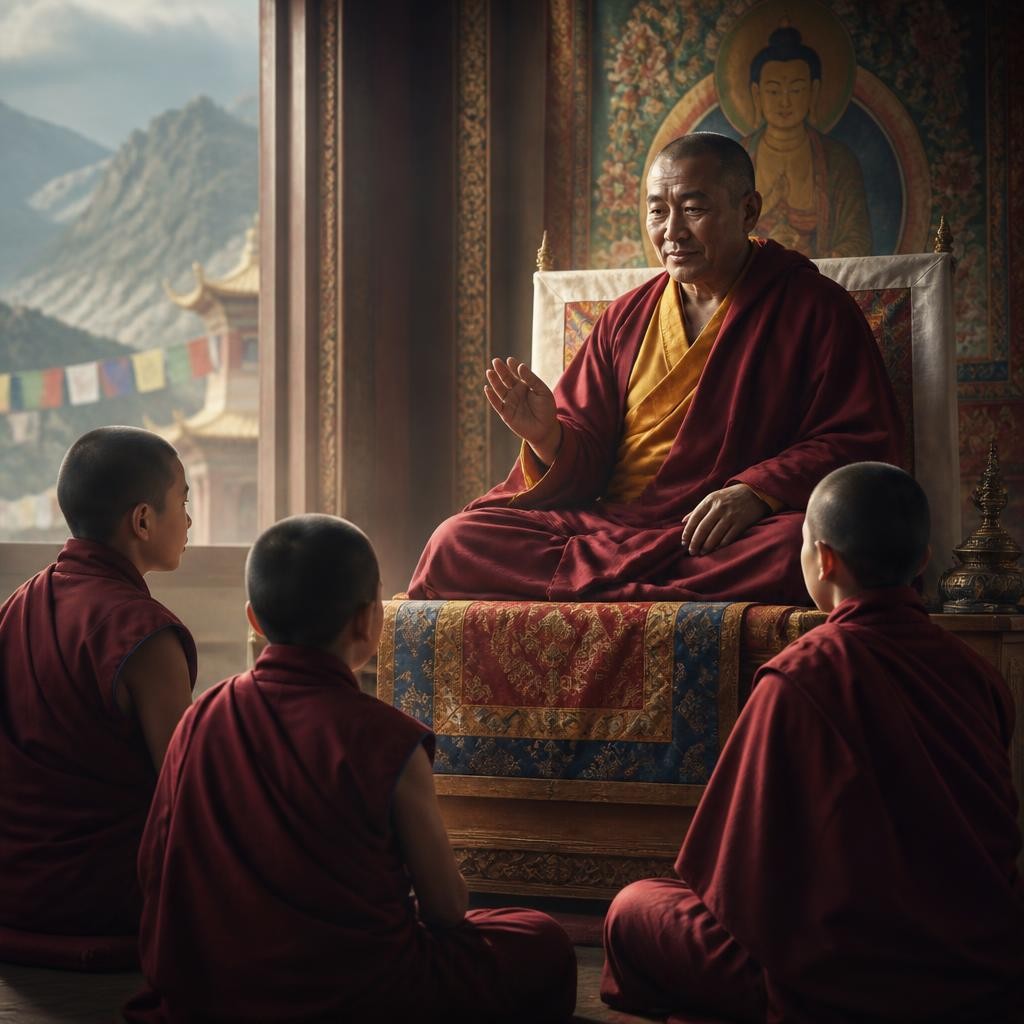 Illustration for the English word “lama”