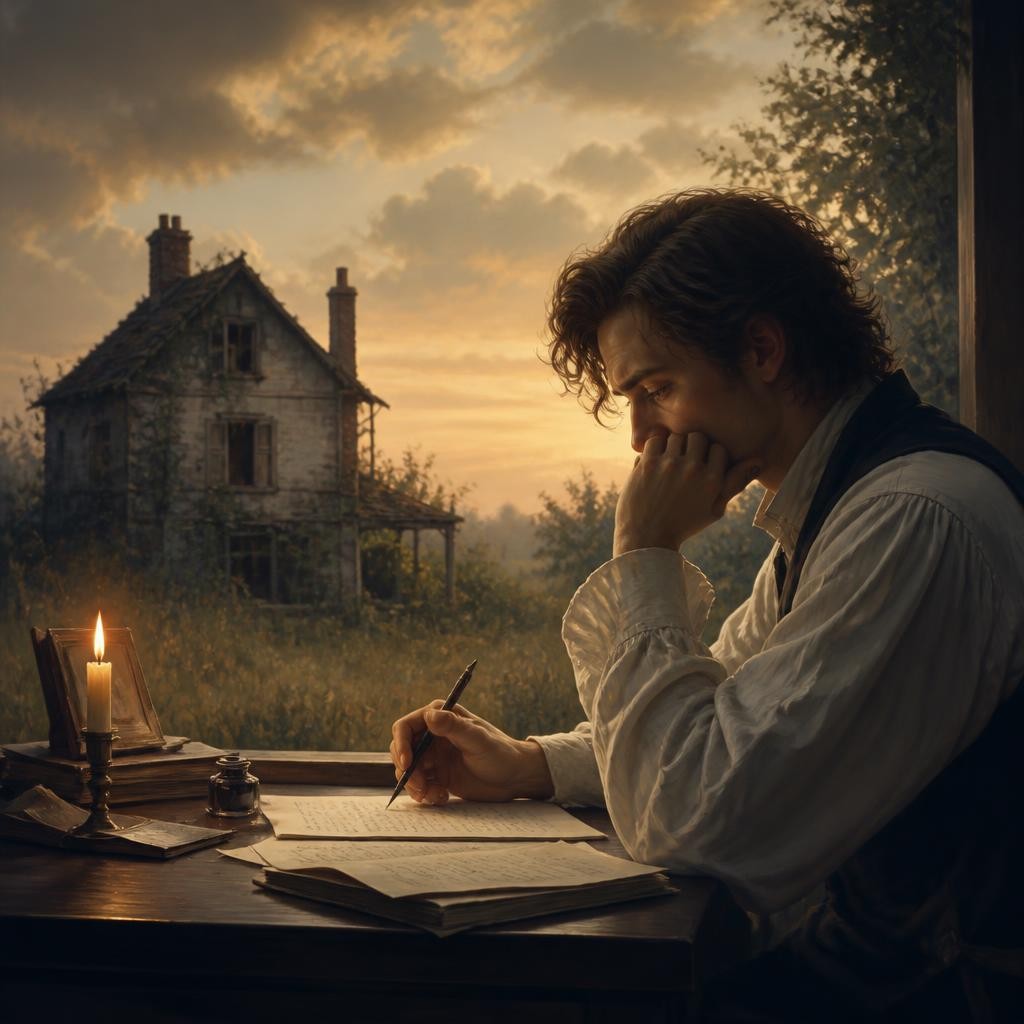 Illustration for the English word “lament”