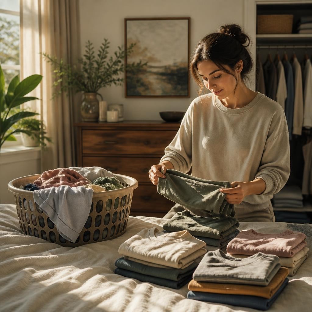 Illustration for the English word “laundry”