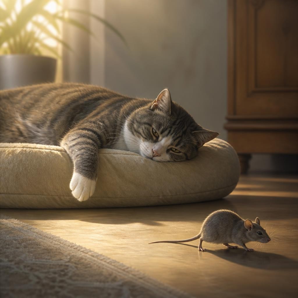 Illustration for the English word “lazy”