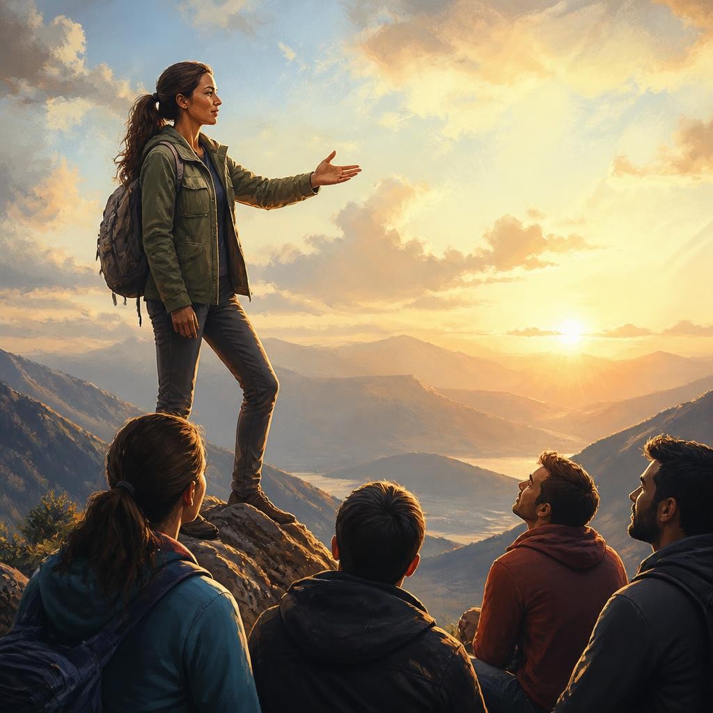 Illustration for the English word “leadership”