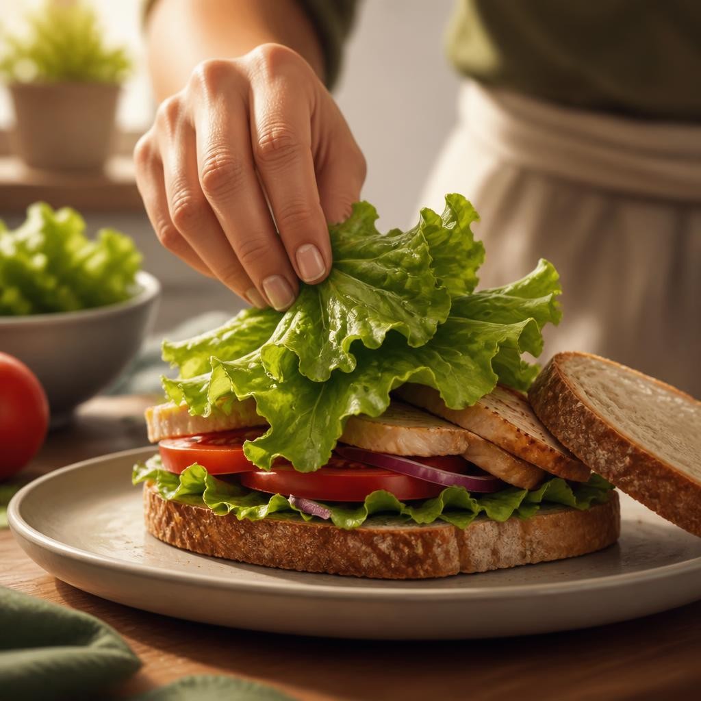 Illustration for the English word “lettuce”