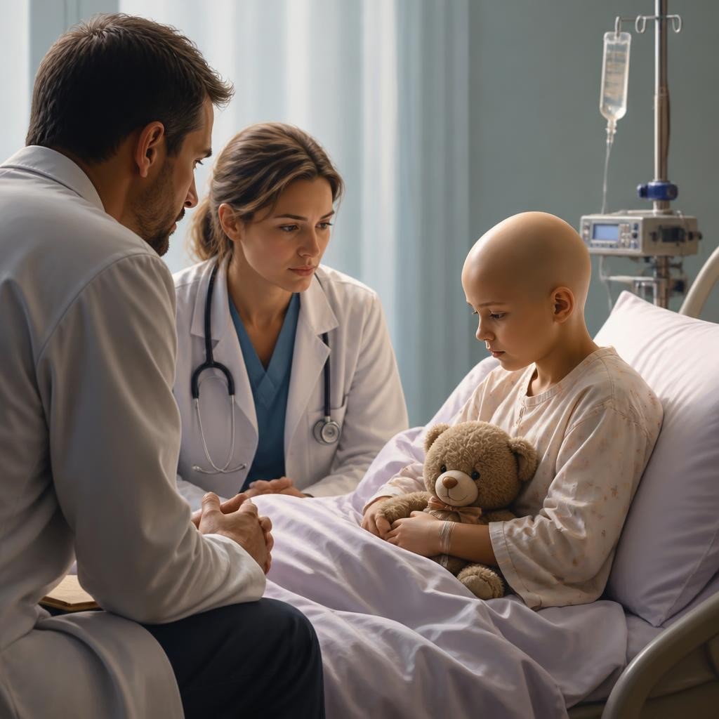 Illustration for the English word “leukemia”
