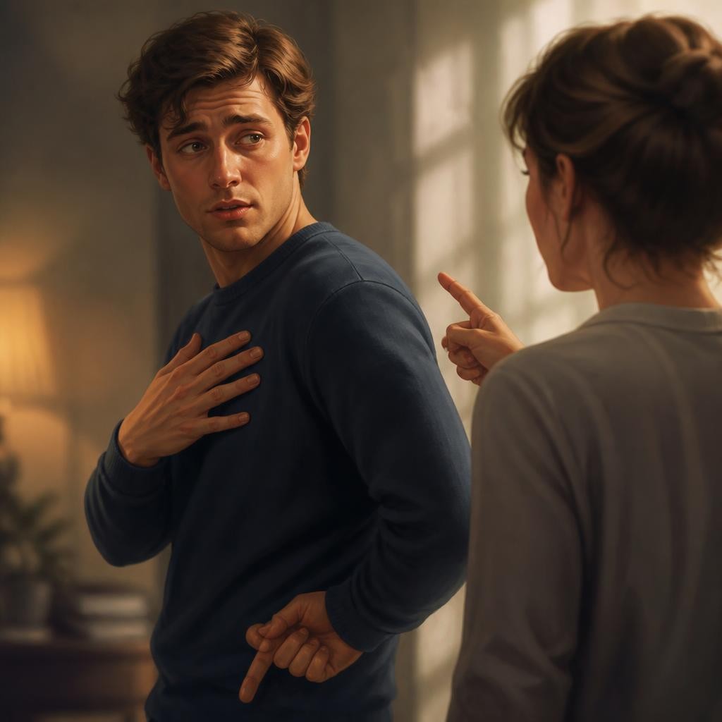 Illustration for the English word “liar”
