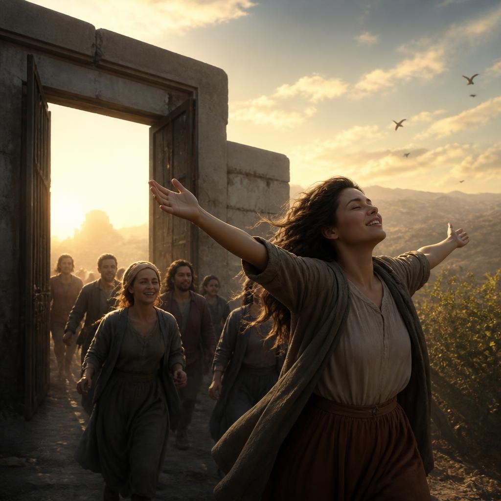 Illustration for the English word “liberation”