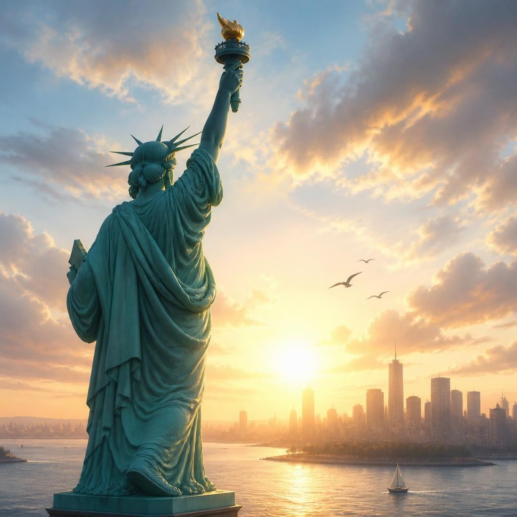 Illustration for the English word “liberty”
