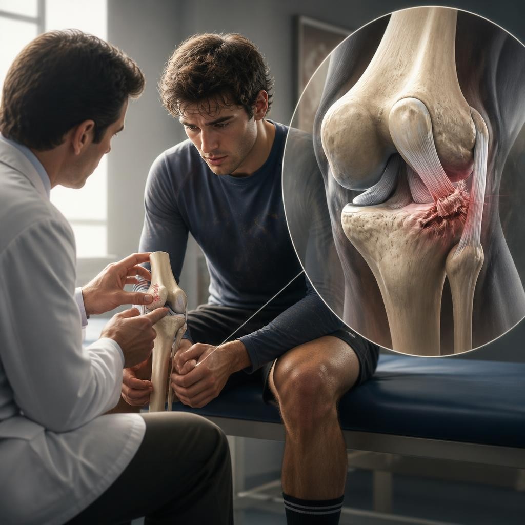 Illustration for the English word “ligament”