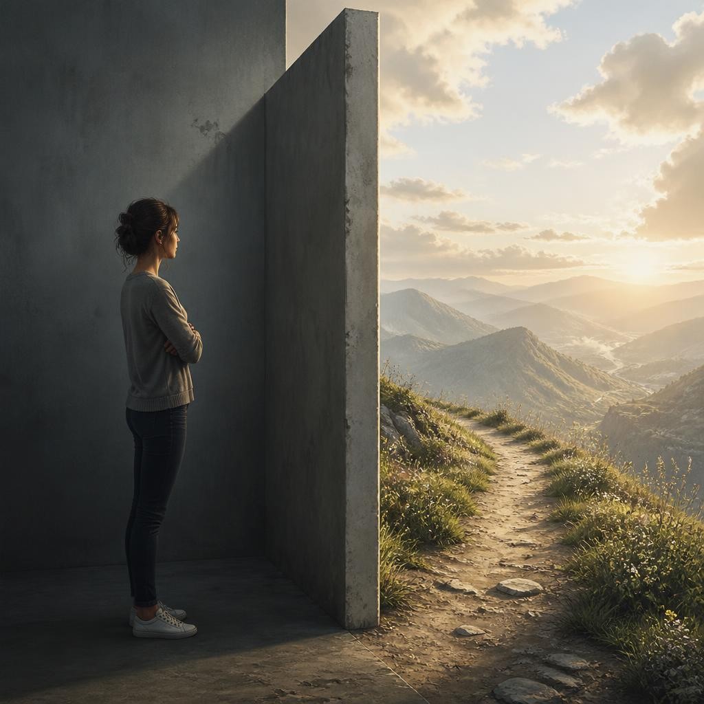Illustration for the English word “limitation”