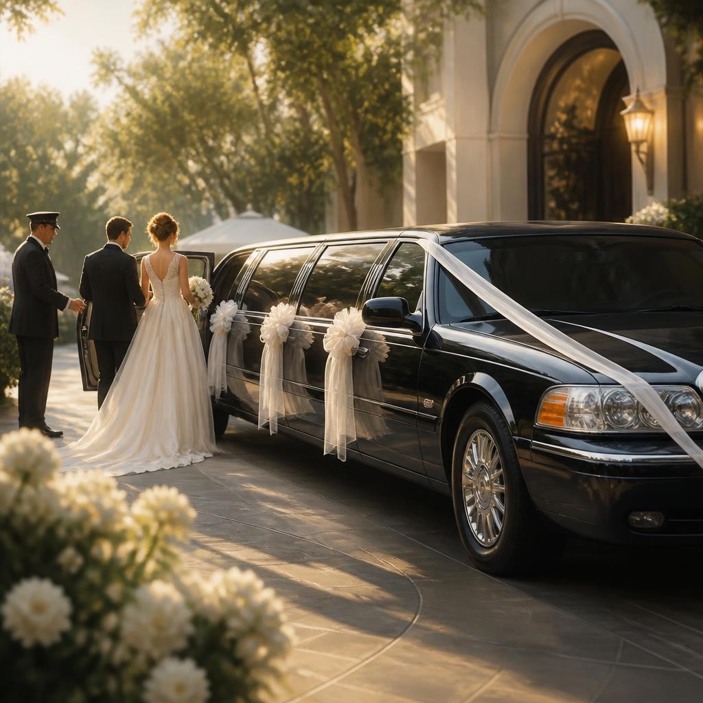 Illustration for the English word “limousine”