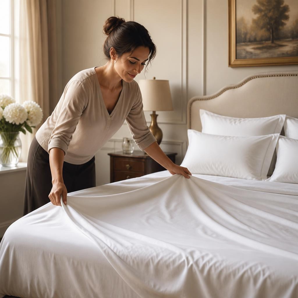 Illustration for the English word “linen”