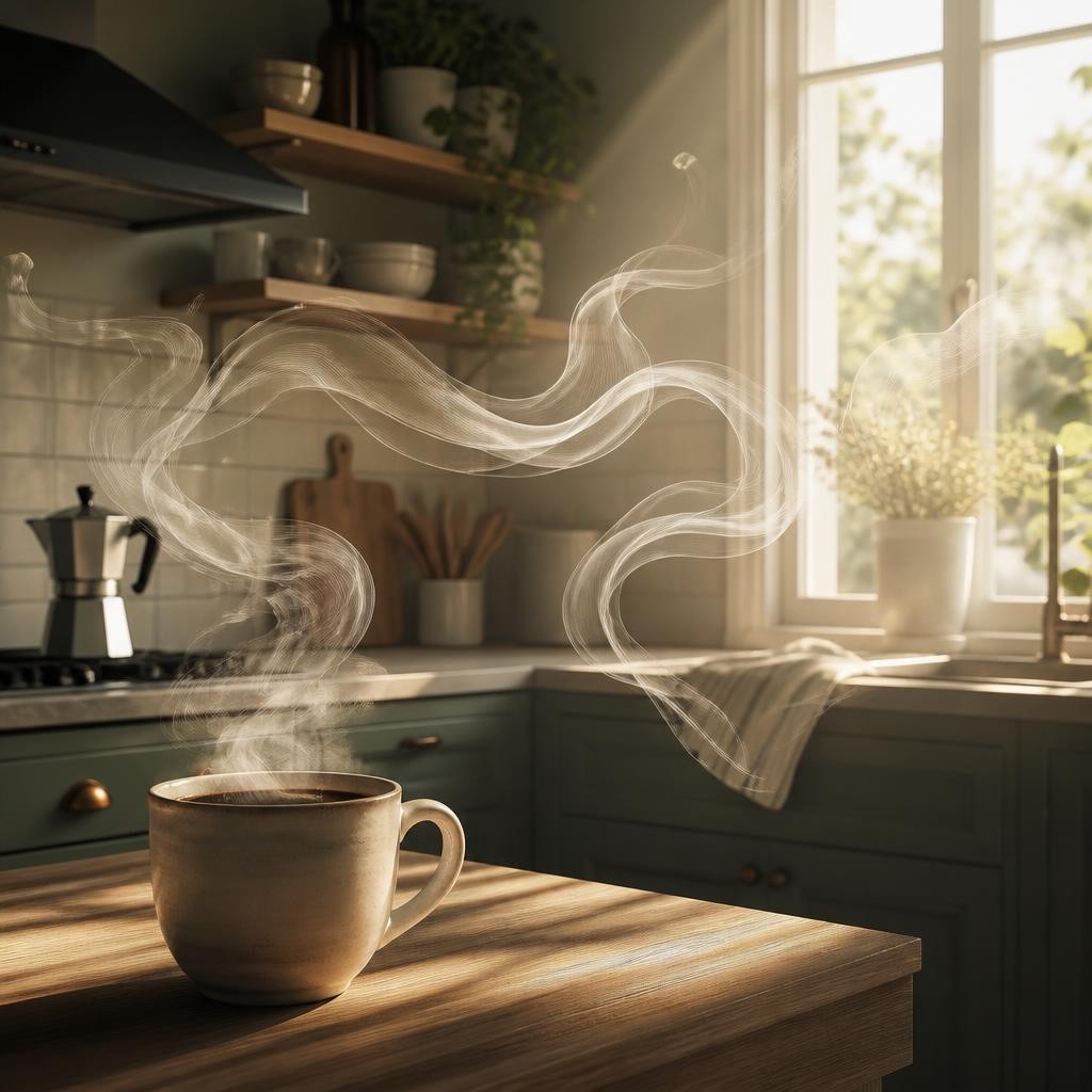 Illustration for the English word “linger”