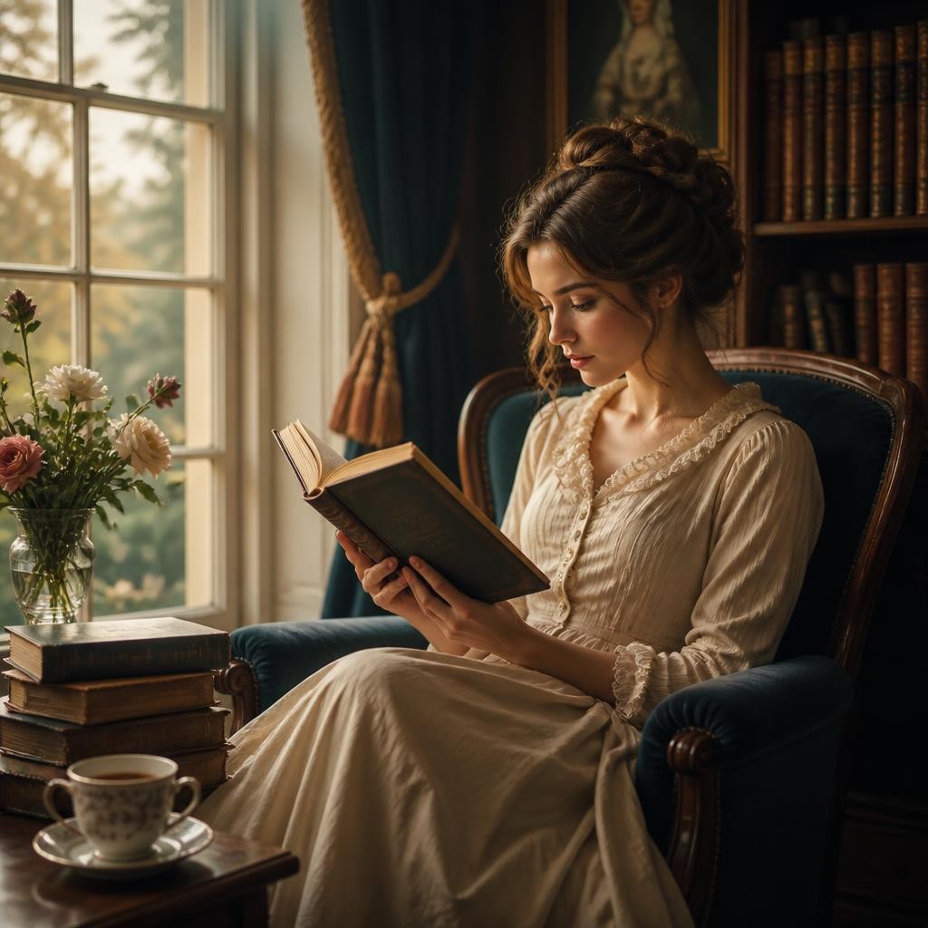 Illustration for the English word “literature”