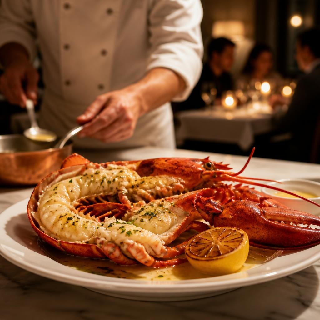 Illustration for the English word “lobster”
