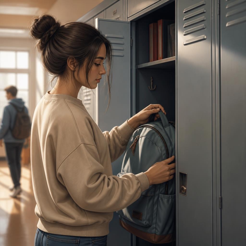Illustration for the English word “locker”