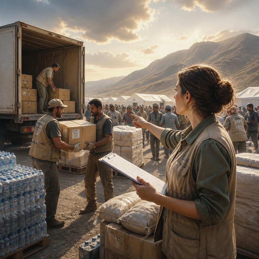 Illustration for the English word “logistical”