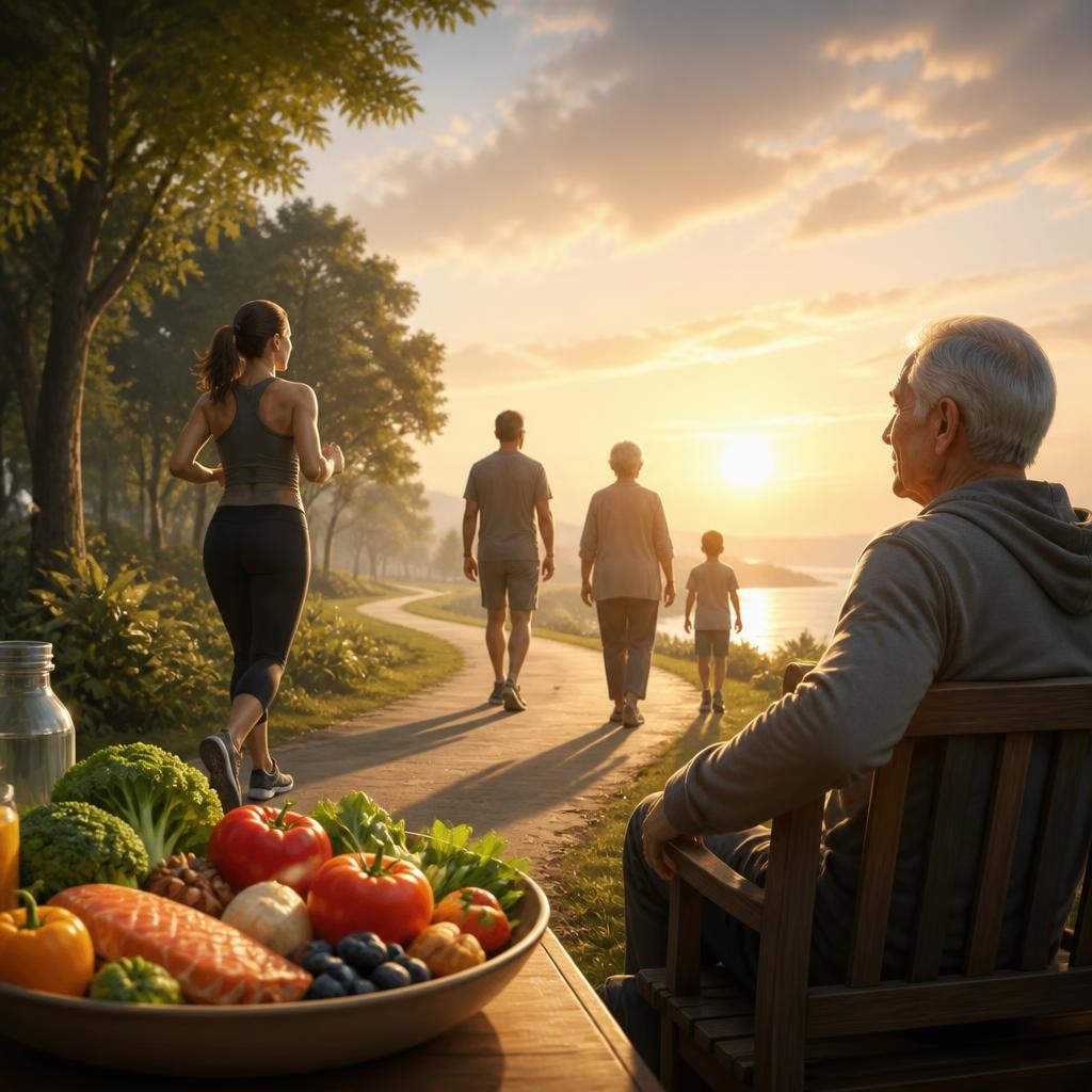 Illustration for the English word “longevity”