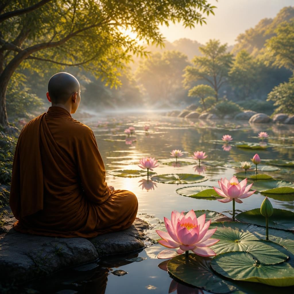 Illustration for the English word “lotus”