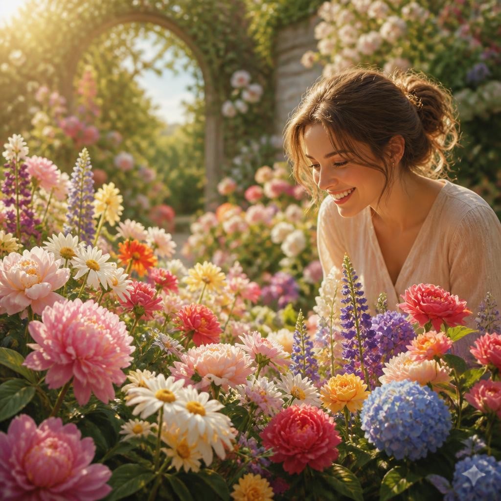 Illustration for the English word “lovely”