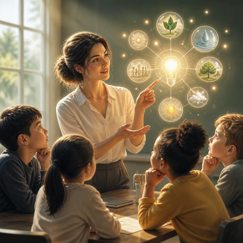 Illustration for the English word “lucid”