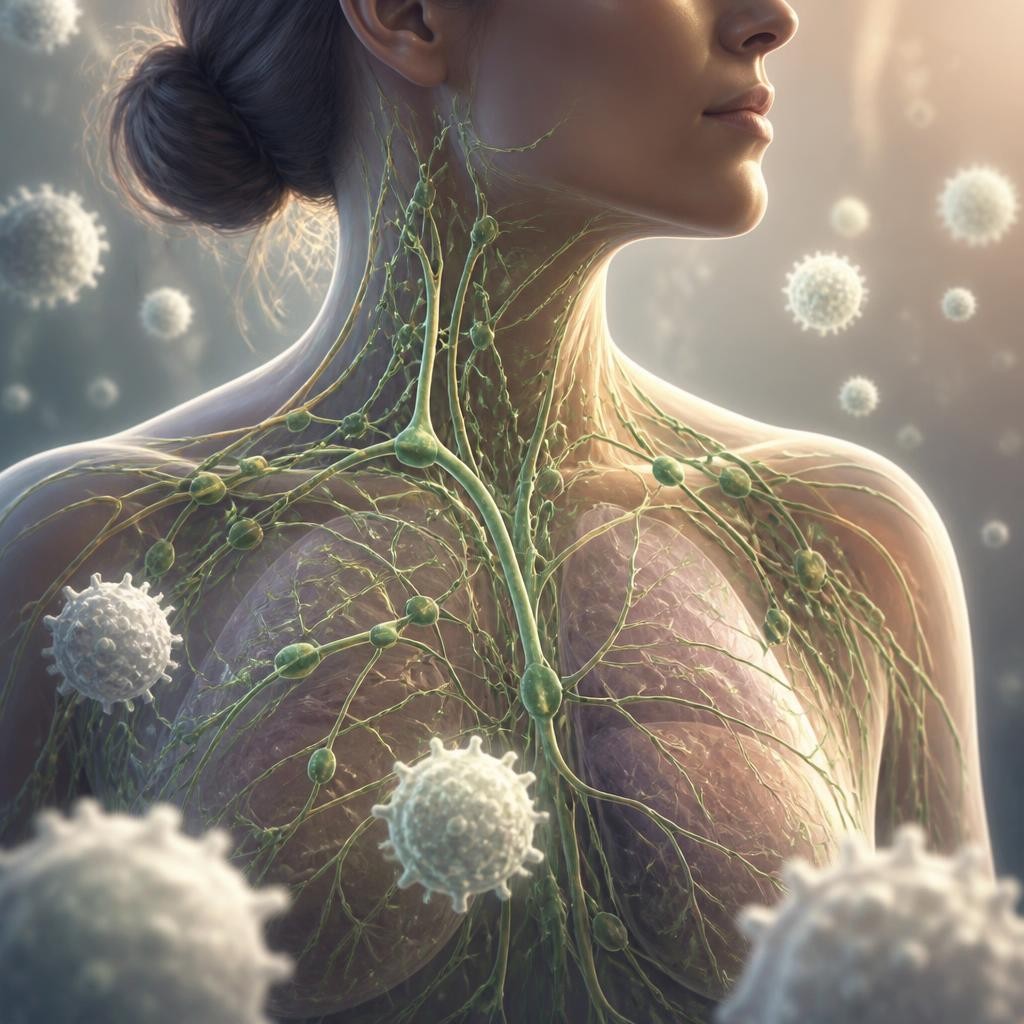 Illustration for the English word “lymph”