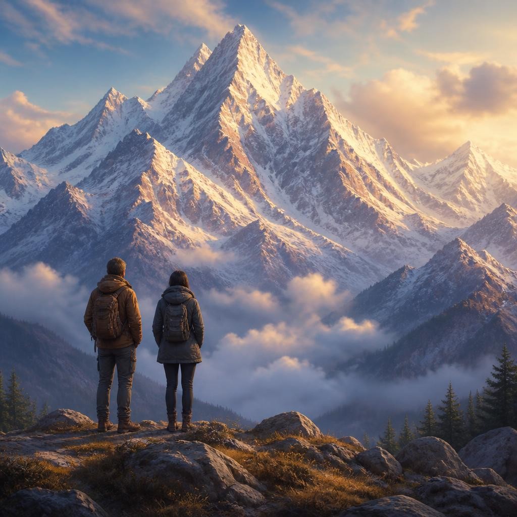 Illustration for the English word “majestic”