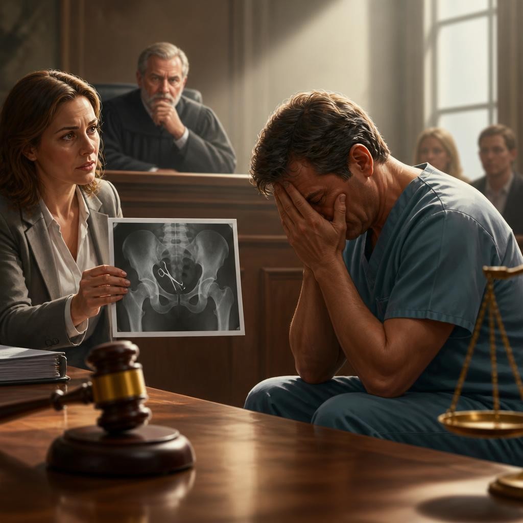 Illustration for the English word “malpractice”
