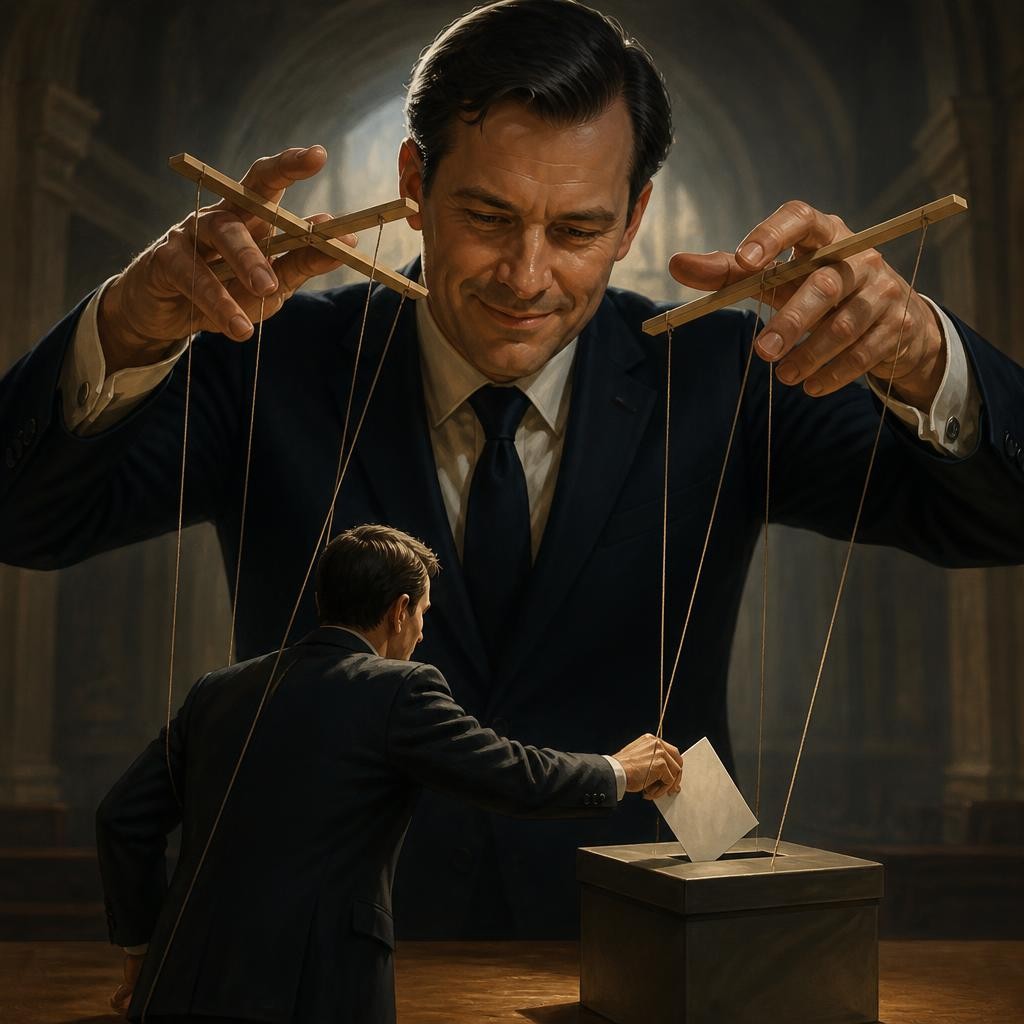 Illustration for the English word “manipulation”