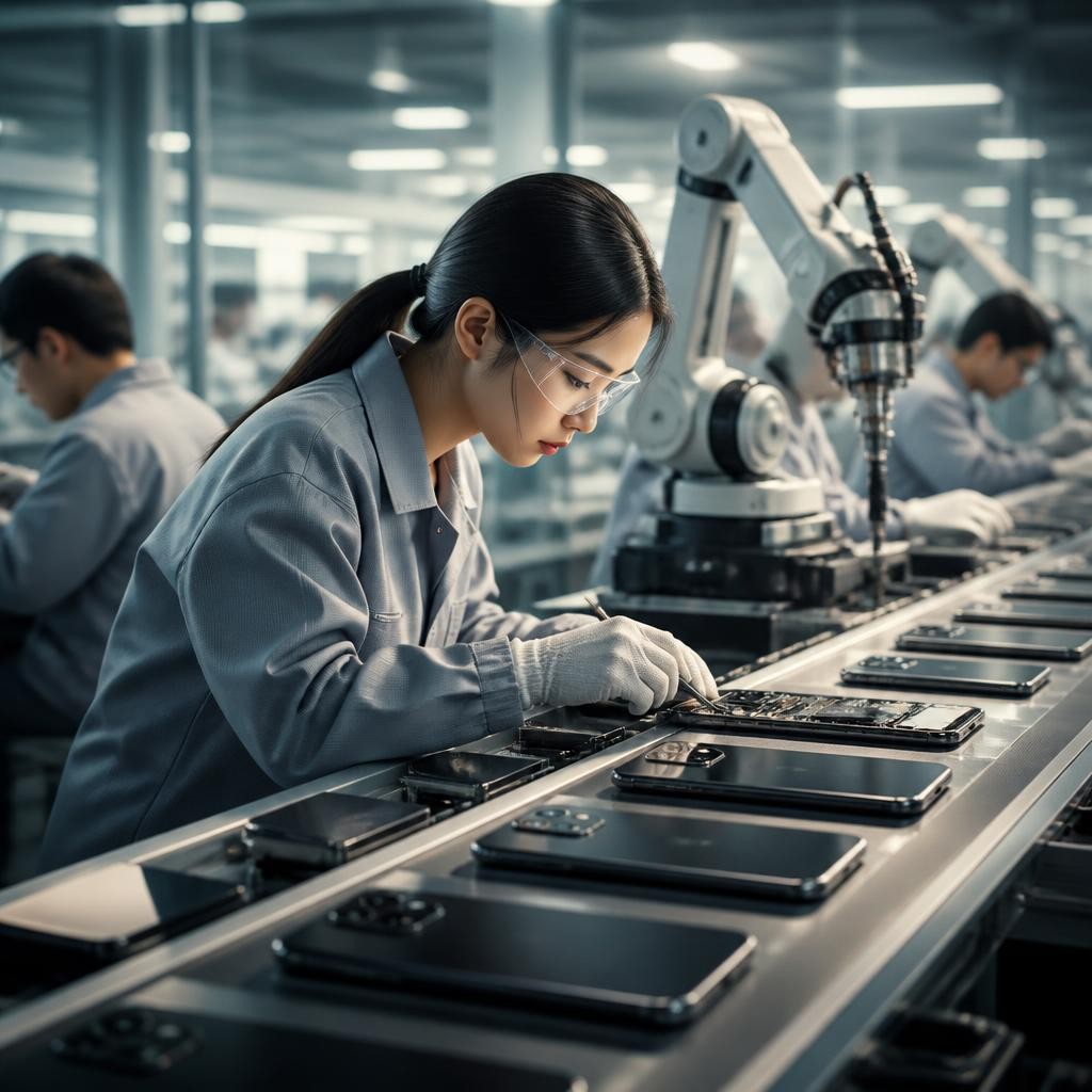 Illustration for the English word “manufacturer”