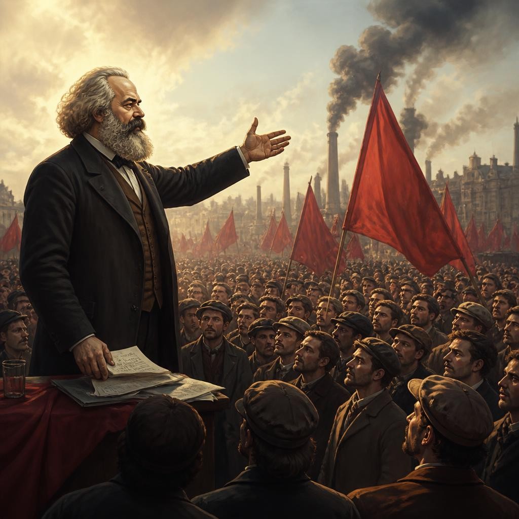 Illustration for the English word “marxism”