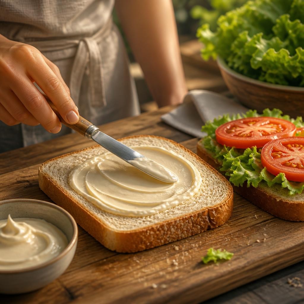 Illustration for the English word “mayo”