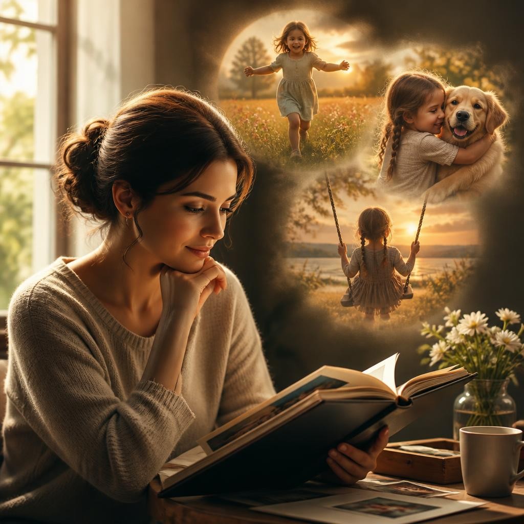 Illustration for the English word “memory”