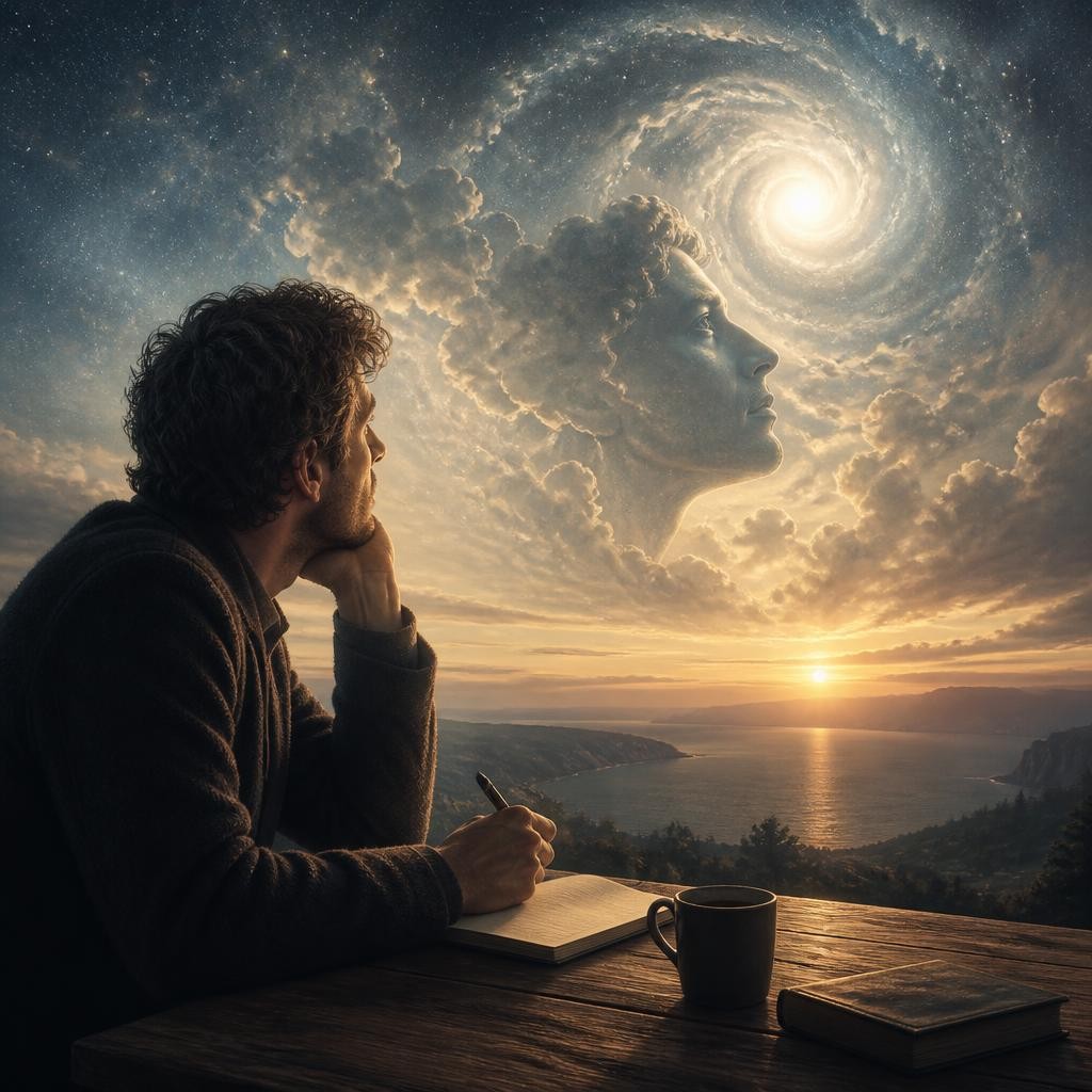 Illustration for the English word “metaphysical”