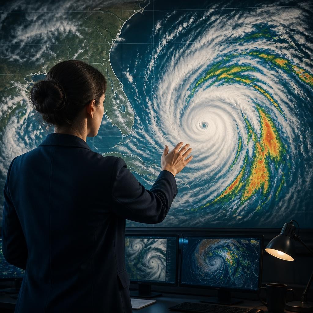 Illustration for the English word “meteorological”