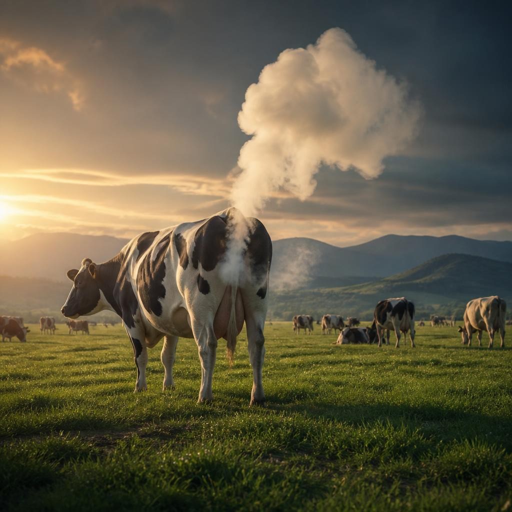 Illustration for the English word “methane”