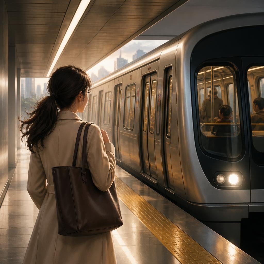 Illustration for the English word “metro”