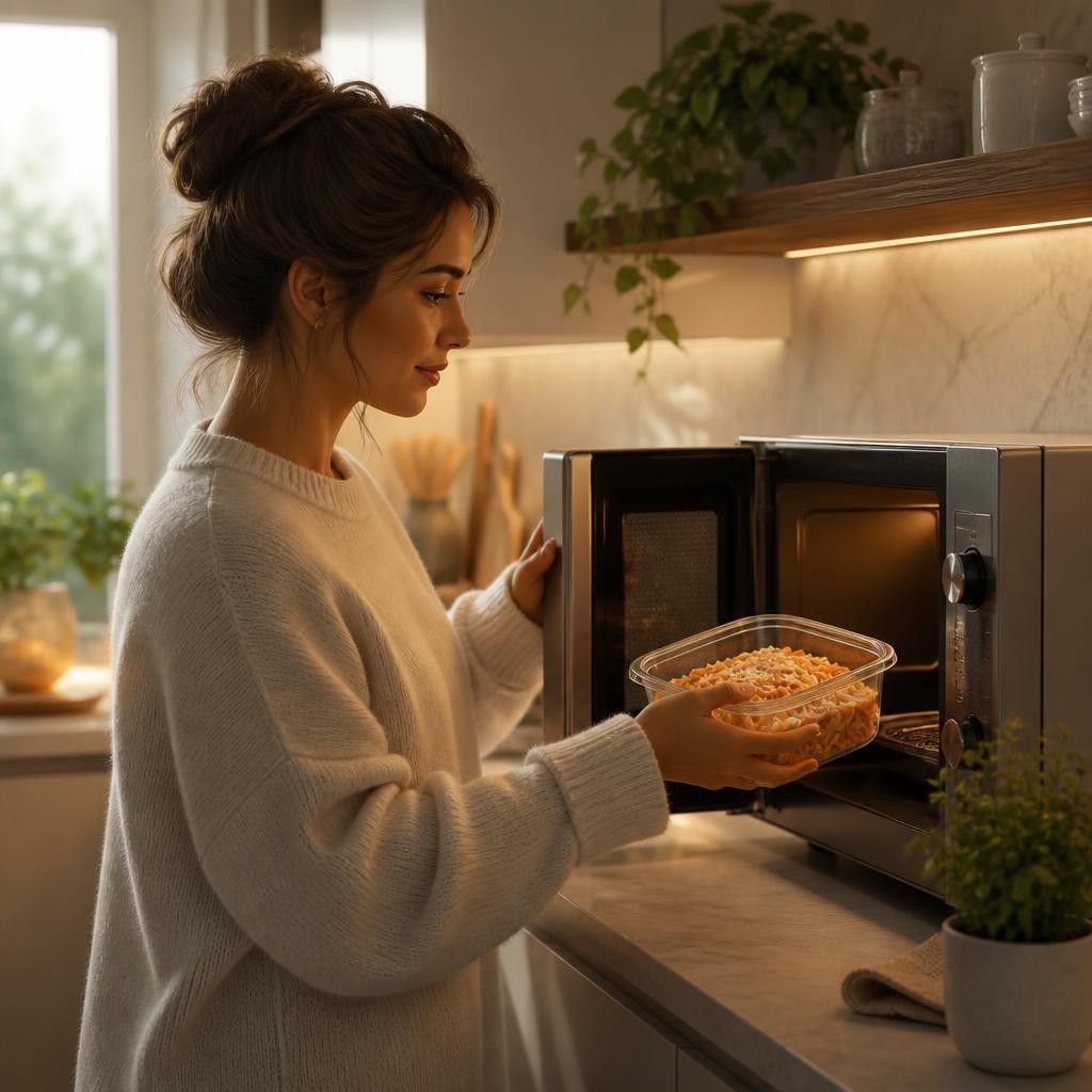 Illustration for the English word “microwave”