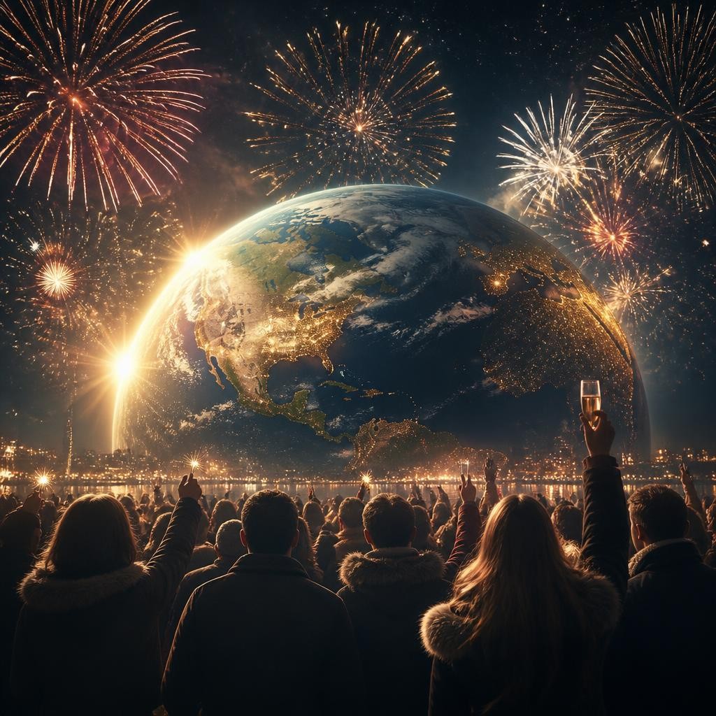 Illustration for the English word “millennium”