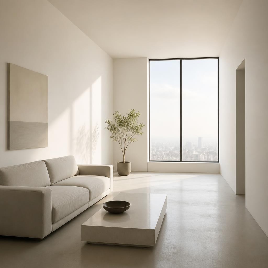 Illustration for the English word “minimalist”
