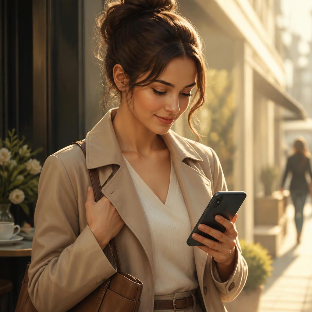 Illustration for the English word “mobile”