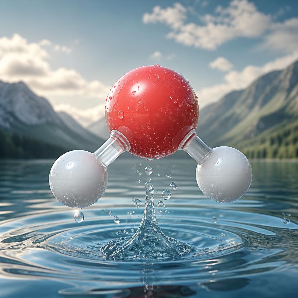 Illustration for the English word “molecule”