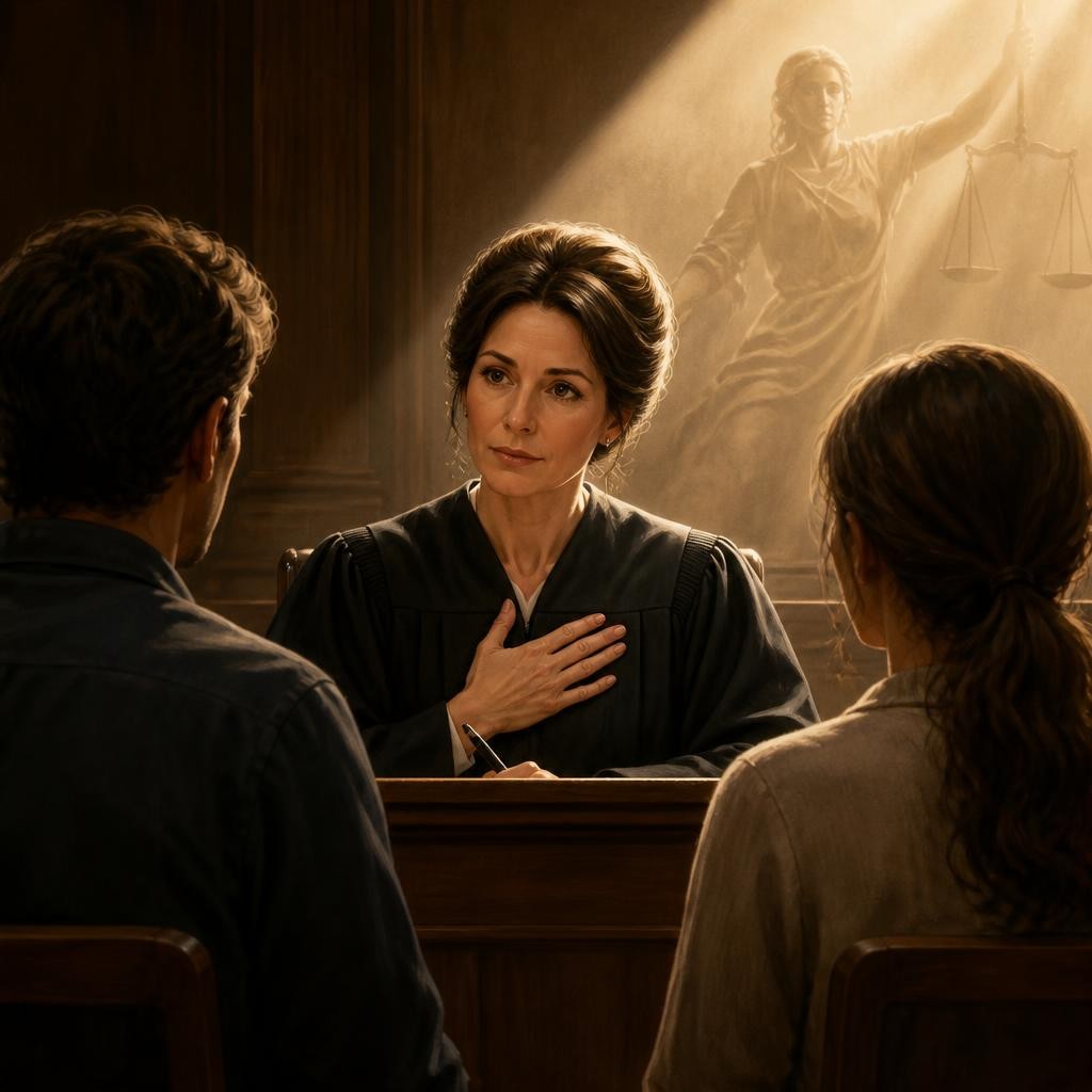 Illustration for the English word “morality”