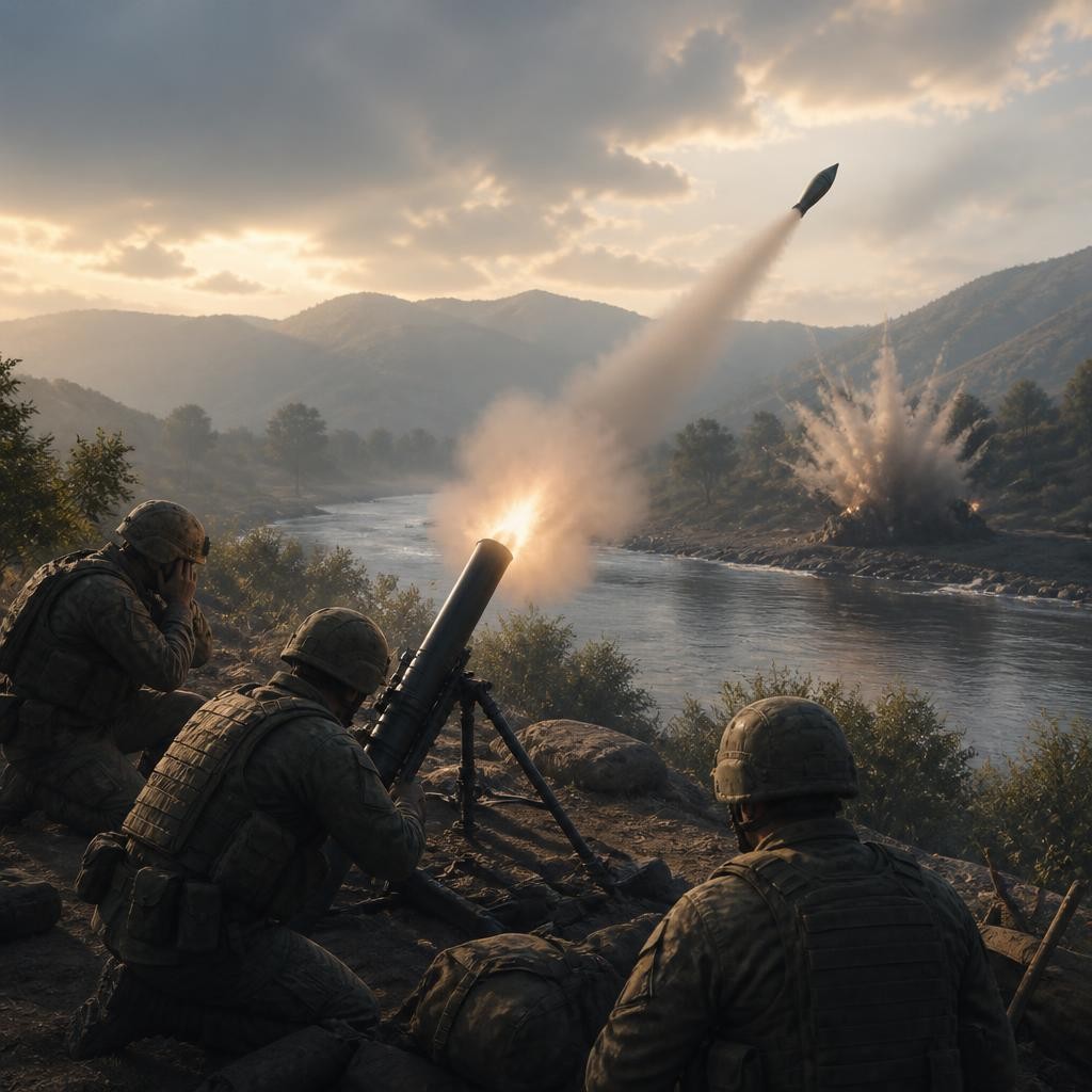 Illustration for the English word “mortar”