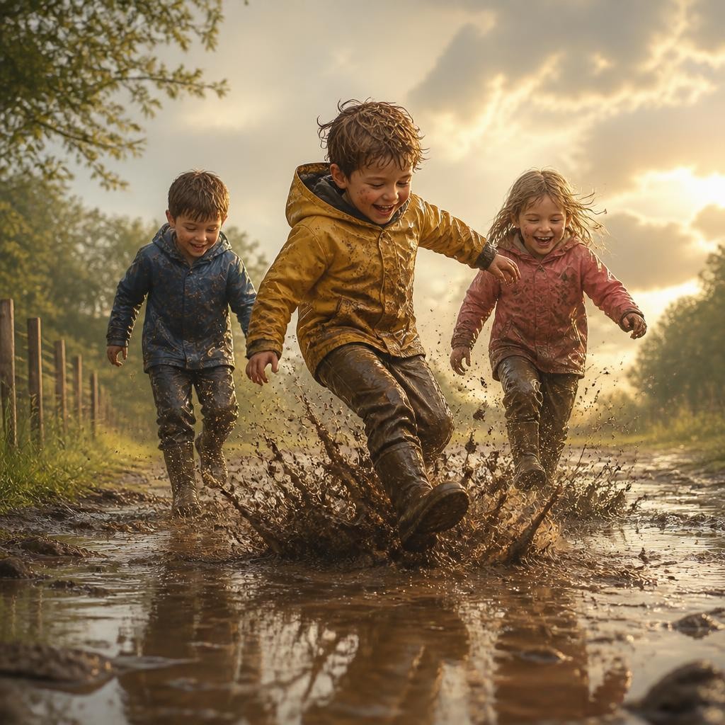 Illustration for the English word “mud”